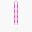 Satin Finish Open Ended Double Clip Lanyard — view 2