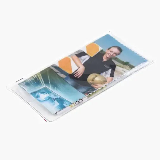 Full Color Microfiber Cleaning Cloth in Vinyl Pouch, 12" x 12"