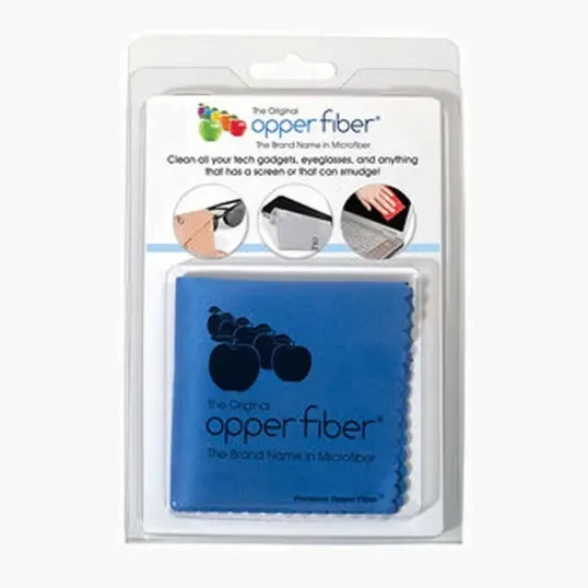 Premium 1-Color Microfiber Cloth in Clamshell Retail Case, 6 x 6 in.
