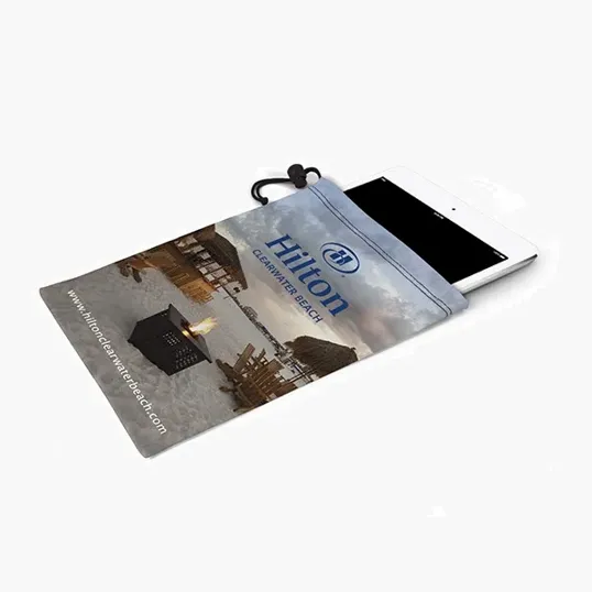 Drawstring Large Tablet Bag, Full Color Bleed
