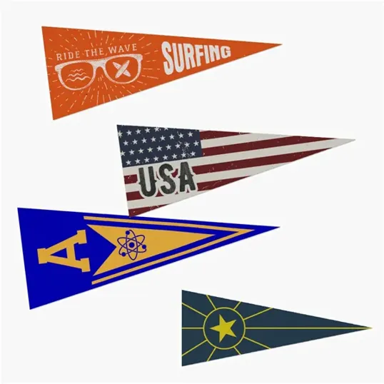 Full Color Printed Sports Pennant
