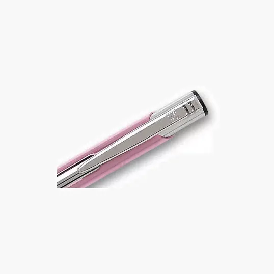 Pink Delane® Triple Click Metal Pen, Cello-Wrapped — view 5