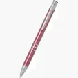 Pink Delane® Triple Click Metal Pen, Cello-Wrapped — view 2