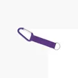 Carabiner Strap Key Ring — view 2