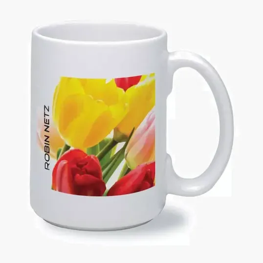 Full Color Ceramic Mug, 15 oz