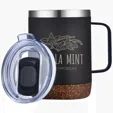 Saratoga Powder Coated Cork Bottom Mug, 12 oz — view 4