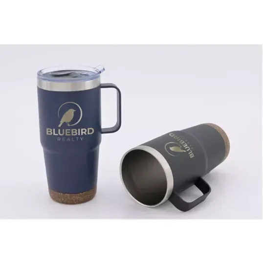 Saratoga Powder Cork Bottom Mug, 24 oz — view 3