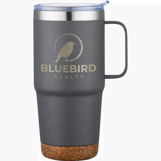 Saratoga Powder Cork Bottom Mug, 24 oz