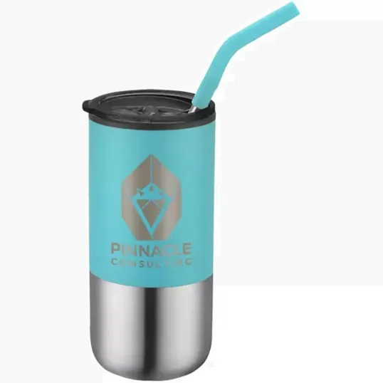 Element 16 oz. Stainless Steel Tumbler with Straw — view 6