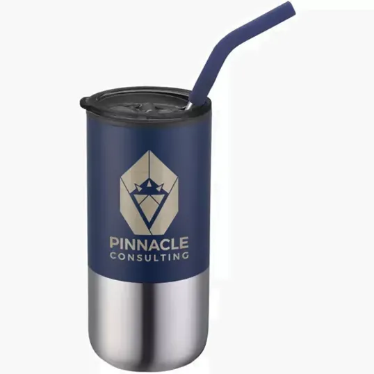 Element 16 oz. Stainless Steel Tumbler with Straw — view 2
