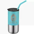 Element 16 oz. Stainless Steel Tumbler with Straw — view 6