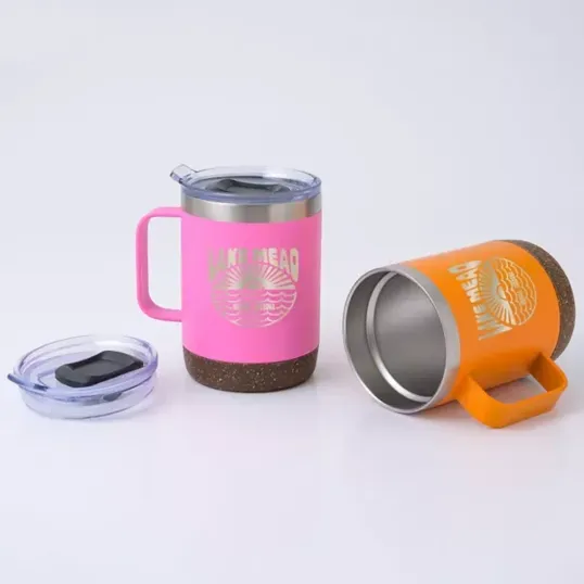 Saratoga Cork Bottom Brite Mug, 12 oz — view 3