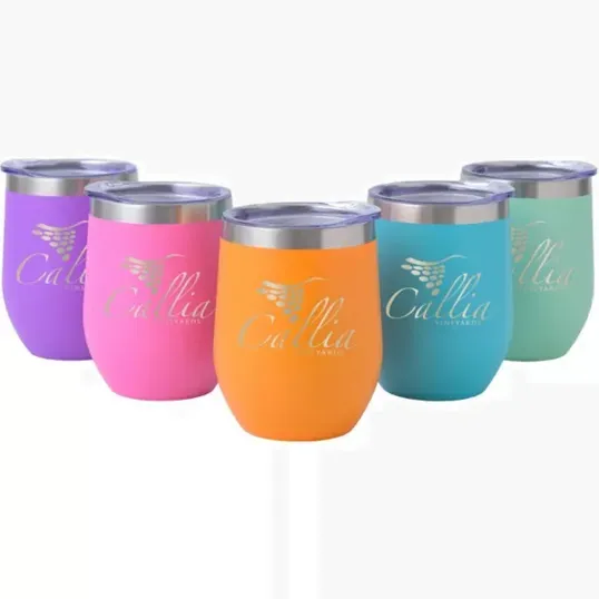 Saratoga Cruise Stemless Brite Wine Tumbler, 12 oz — view 2