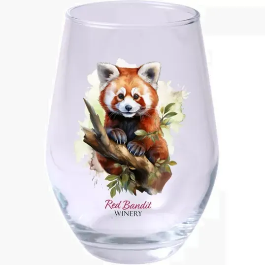 Full Color Stemless Wine Glass, 11.5 oz