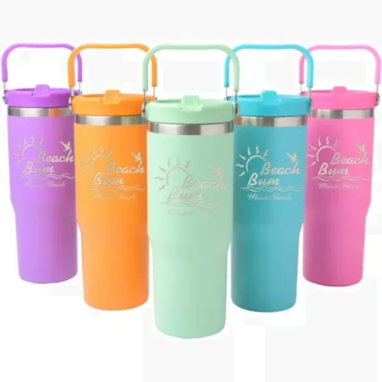 Saratoga Swing Handle Brite Tumbler, 30 oz — view 2