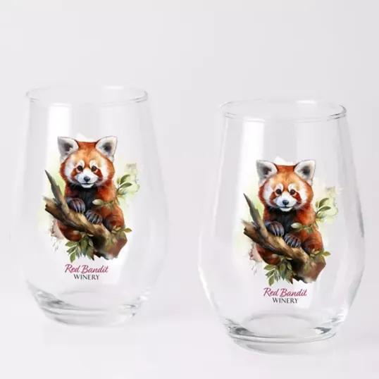 Stemless Wine Glass Gift Set, 2-Piece