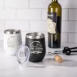 Cruise Stainless Steel Wine Tumbler, 12 oz — view 4