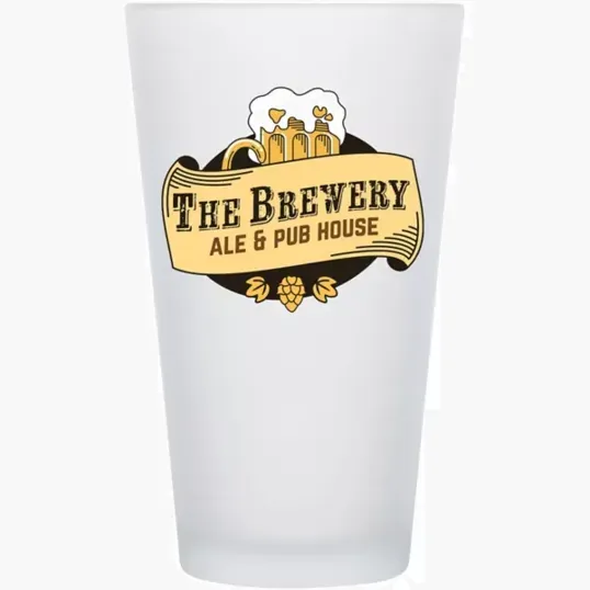 Frosted Pint Glass 16 oz
