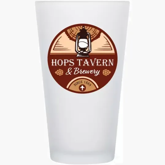 Frosted Pint Glass 16 oz — view 2