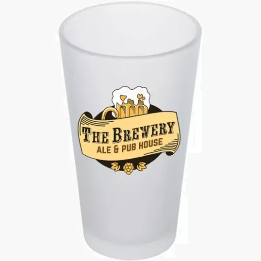 Frosted Pint Glass 16 oz — view 4