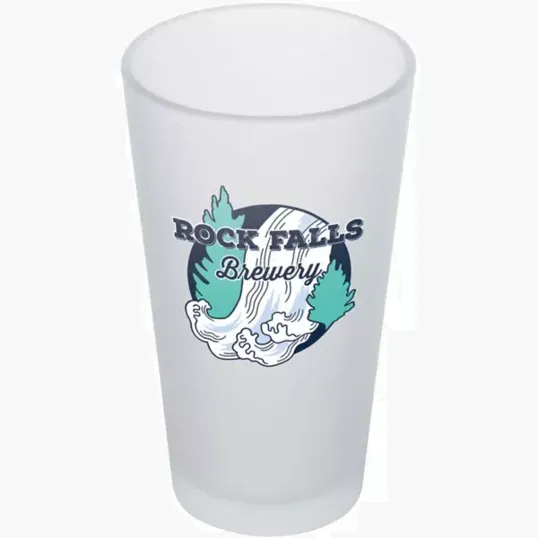 Frosted Pint Glass 16 oz — view 3