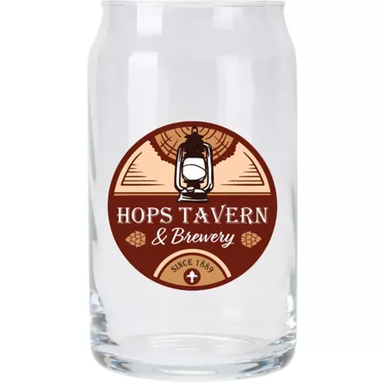 Full Color Can Shape Glass, 16 oz — view 4