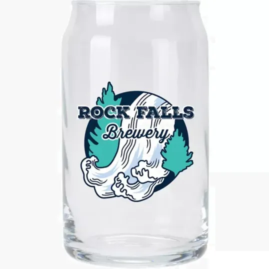 Full Color Can Shape Glass, 16 oz — view 2