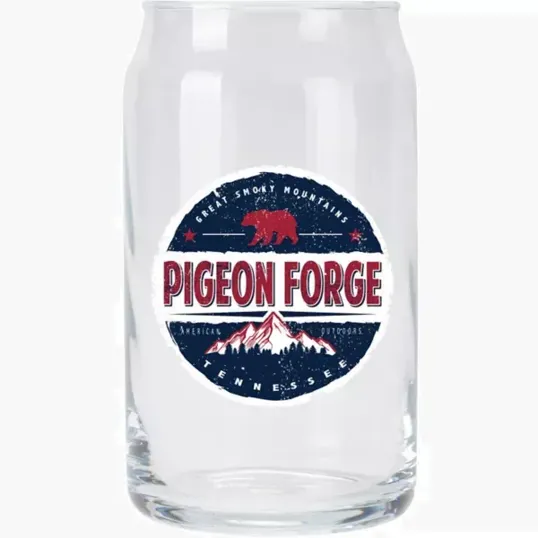 Full Color Can Shape Glass, 16 oz