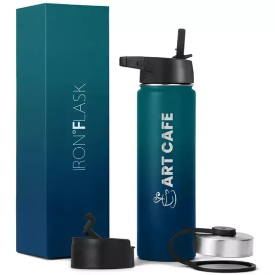 Iron Flask Wide Mouth Bottle, Gradient Colors, 22 oz