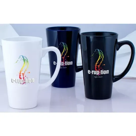 Full Color White Tall Cafe Mug, 16 oz — view 2
