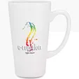 Full Color White Tall Cafe Mug, 16 oz