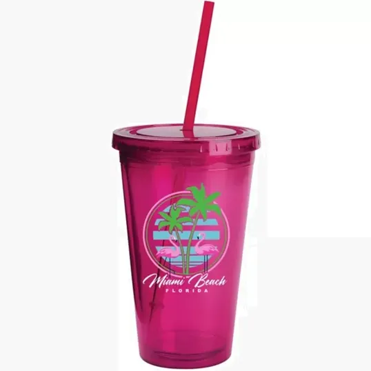 Sunsplash Full Color Wrap Tumbler, 16 oz — view 3