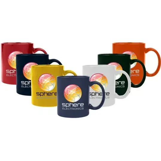 Full Color Traditional Ceramic Mug, 11 oz. — view 3