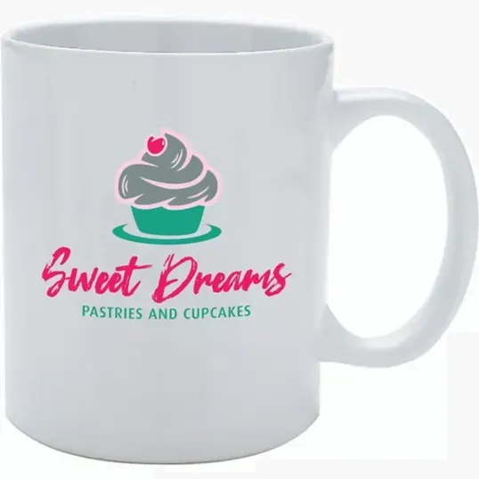White Ceramic Mug, 11 oz.