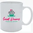 White Ceramic Mug, 11 oz.