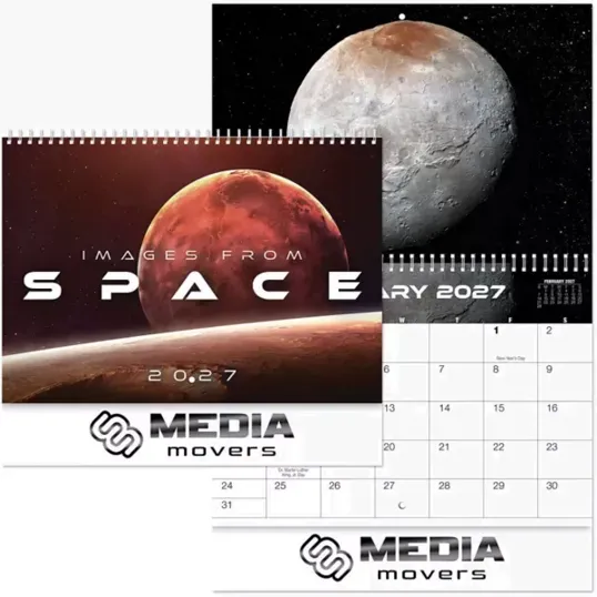 Images From Space Spiral Wall Calendar