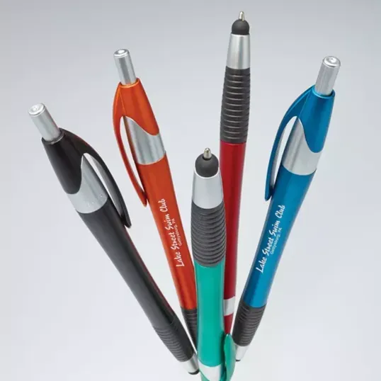 Resolve Stylus Cello Wrapped Pen with Rubber Grip — view 5