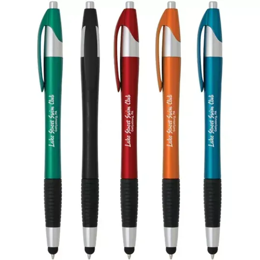 Resolve Stylus Cello Wrapped Pen with Rubber Grip — view 3
