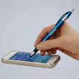 Resolve Stylus Cello Wrapped Pen with Rubber Grip — view 4