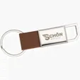 Traverse Keychain with Leatherette Detailing — view 2