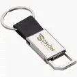 Traverse Keychain with Leatherette Detailing — view 4