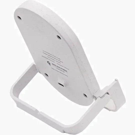 Qi-Certified Bamboo Phone Charger Stand — view 5