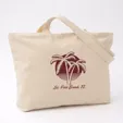 Zippered Cotton Canvas Tote, 12 oz