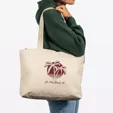 Zippered Cotton Canvas Tote, 12 oz — view 3