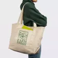 Saratoga Recycled Cotton Tote, 10 oz — view 3