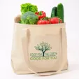 Saratoga Full Color Recycled Cotton Tote, 10 oz. — view 2