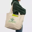 Saratoga Full Color Recycled Cotton Tote, 10 oz. — view 3