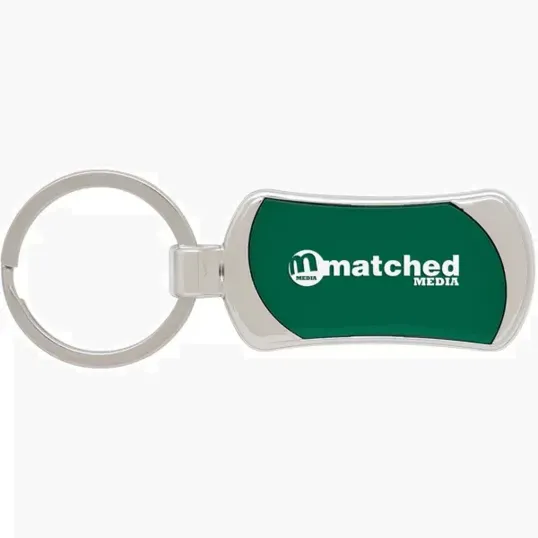 Banner Keychain with Split Ring