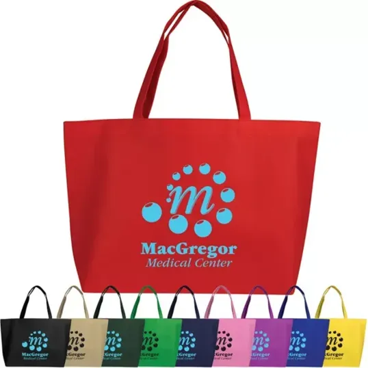 Budget Shopping Tote, 80g Non-Woven Polypropylene — view 3