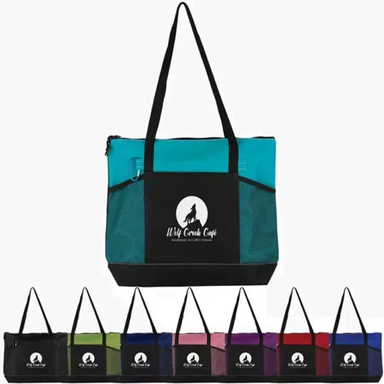 Zippered Canvas Tote Bag — view 3